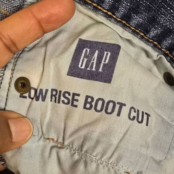 Vintage GAP Jeans Women’s Size 6 Blue Low Rise Bootcut Flare Stretch Denim Y2K - Picture 12 of 14